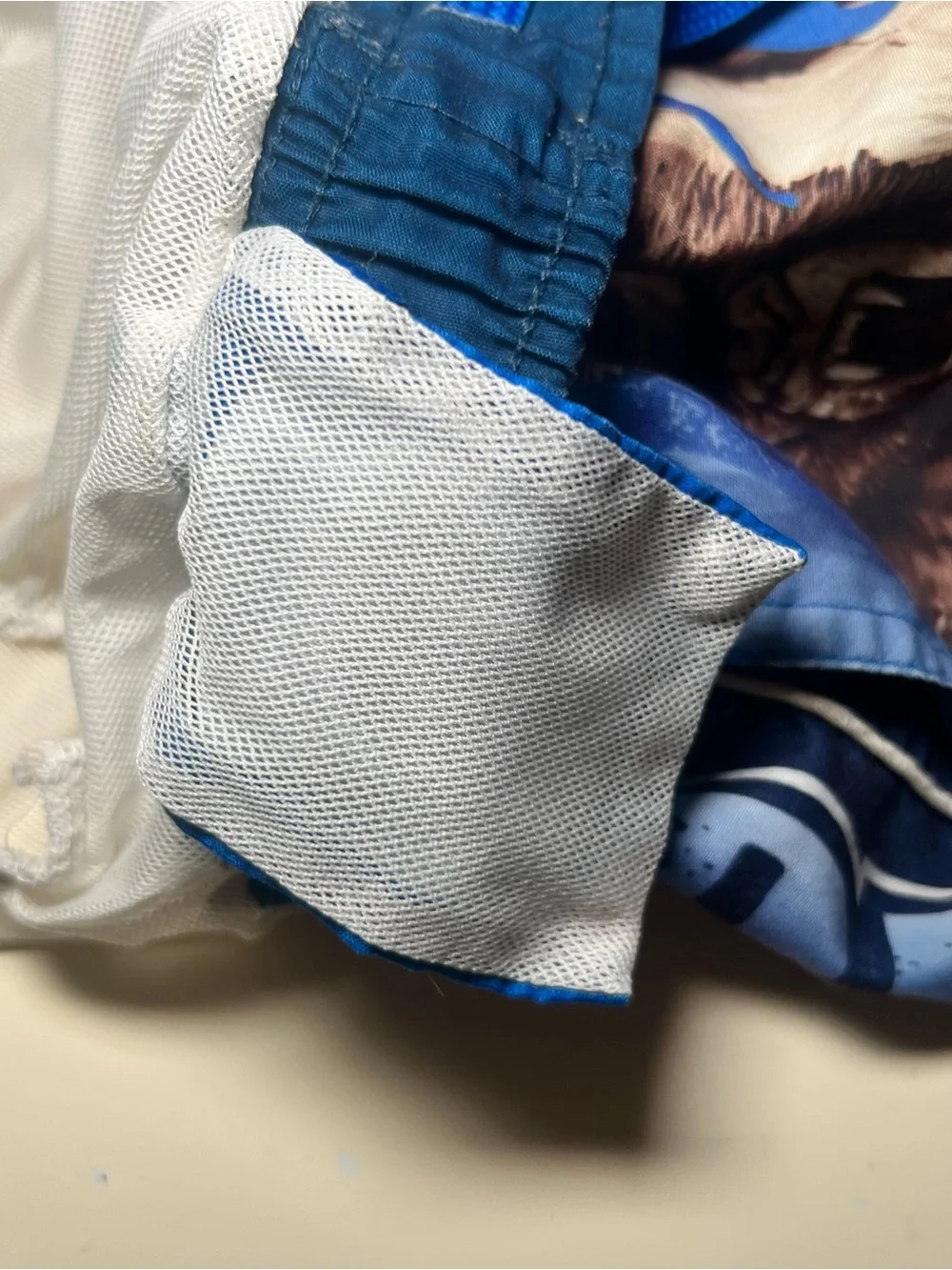 Vintage Y2k Graphic King Kong Board Shorts Swim Trunks Liner Drawstring Pockets